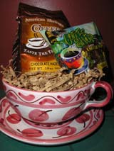 basket coffee gift holiday